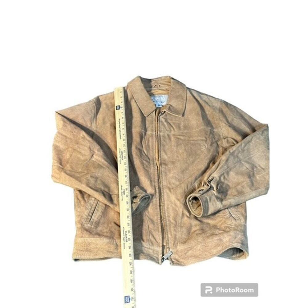 Wilson’s M Julian Leather Jacket Medium Tan Beige EUC - Picture 5 of 10